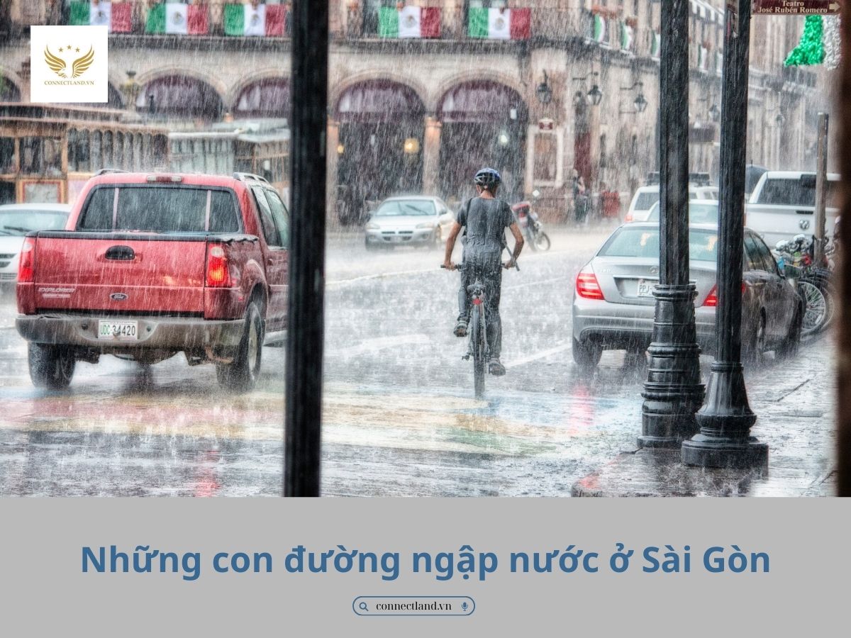 Những con đường ngập nước ở Sài Gòn